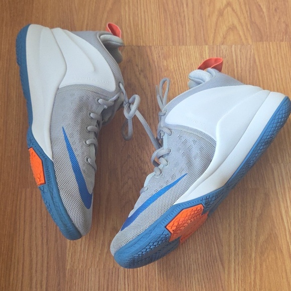 Nike LeBron Zoom Witness Men\'s 8.5 Wolf Grey Star Blue 852439 004 - $100 main image 4
